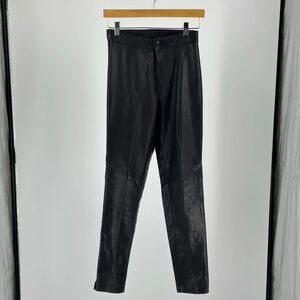 Vintage 80s Michael Hoban For North Beach Leather Biker Leather Pants Size 5/6